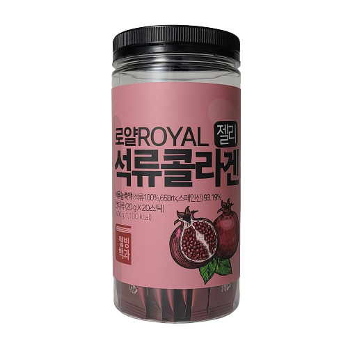 웰빙백과 로얄 석류 콜라겐 20일분 젤리스틱 20g X 20스틱 : 프롬로이