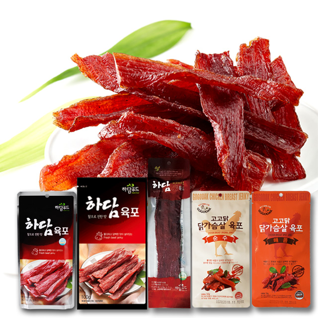 [하담푸드]소고기육포 / 닭가슴살육포 모음 : 하담푸드