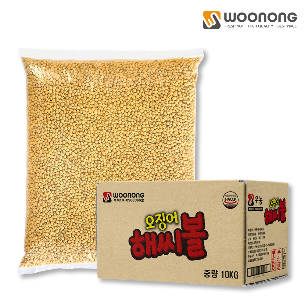 우농 오징어해씨볼 10kg (업소용 맥주안주 주전부리 대용량 과자) : 우농
