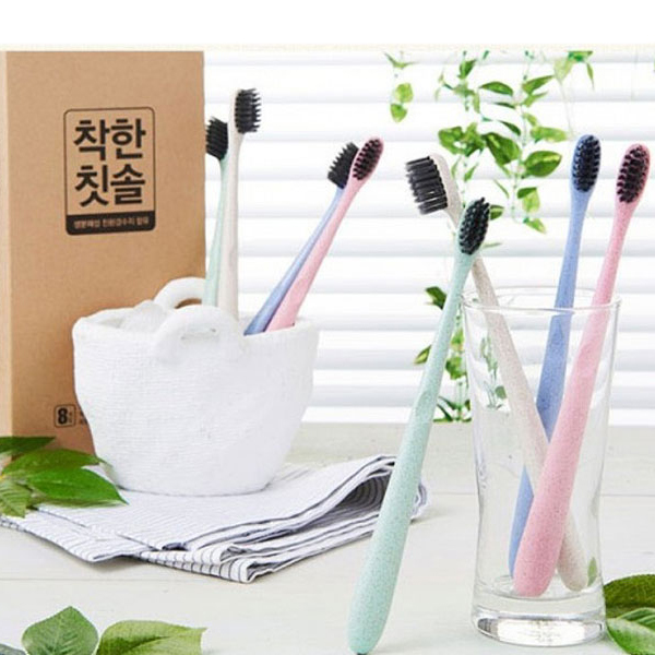바른생활 바른칫솔 바이오 플라스틱 함유 8매입 x 1팩(8개) 초특가 : 주식회사 바른생활
