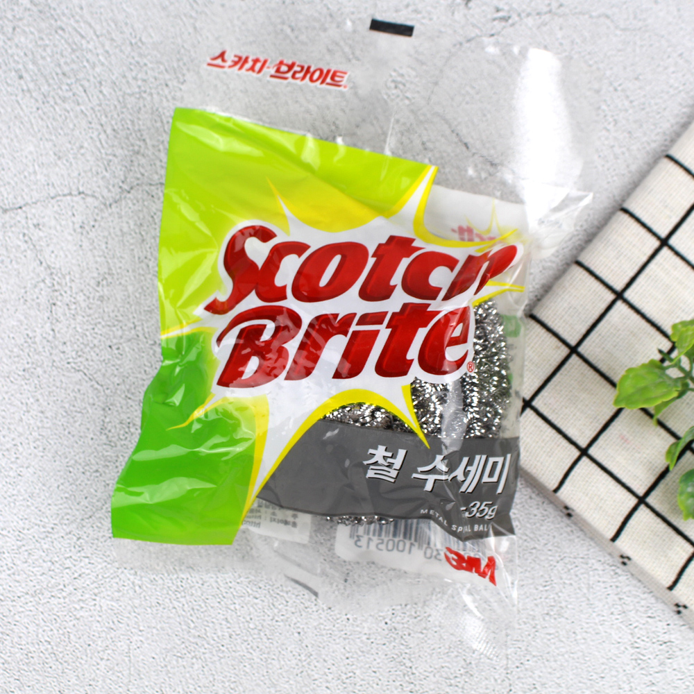 3M 스카치브라이트 철수세미 35g 1개입, 1개 : 너만아는잡화점