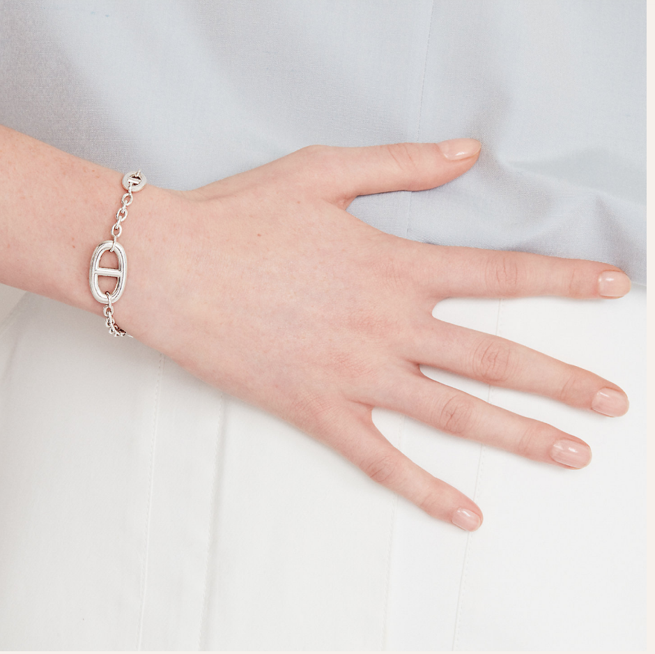 에르메스 FARANDOLE 파랑돌 실버 체인 팔찌 HERMES SILVER BRACELET : AT SSONG