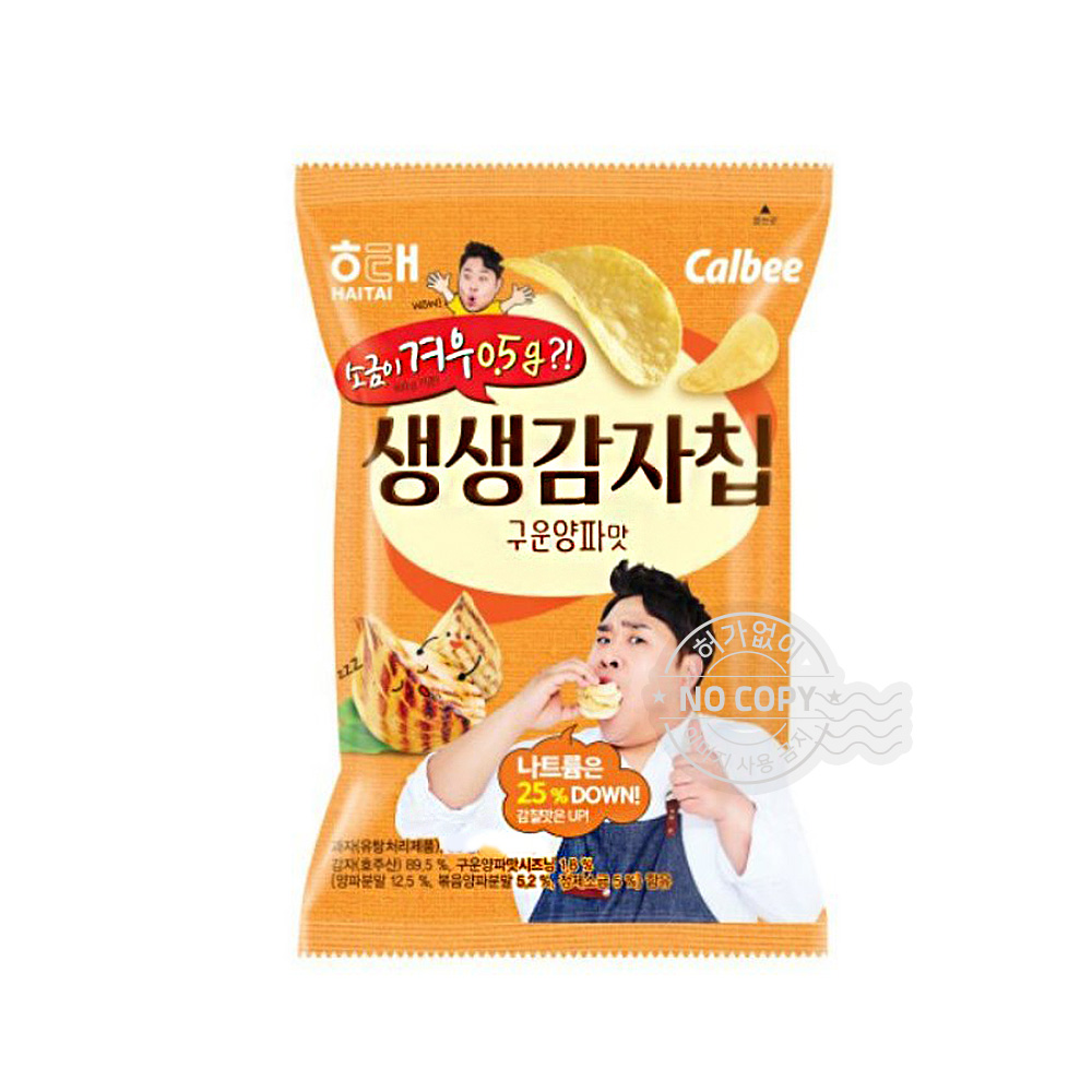 해태 생생감자칩 구운양파맛60g : 하랑공간