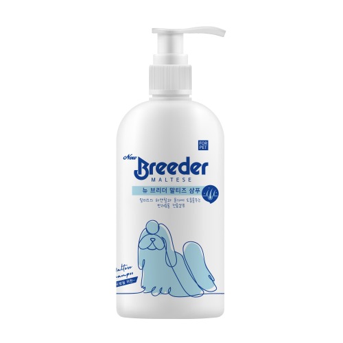 뉴브리더 강아지 샴푸 및 린스 500ml 말티즈샴푸 자연유래 비듬샴푸 겸용 : 퍼피엔캣