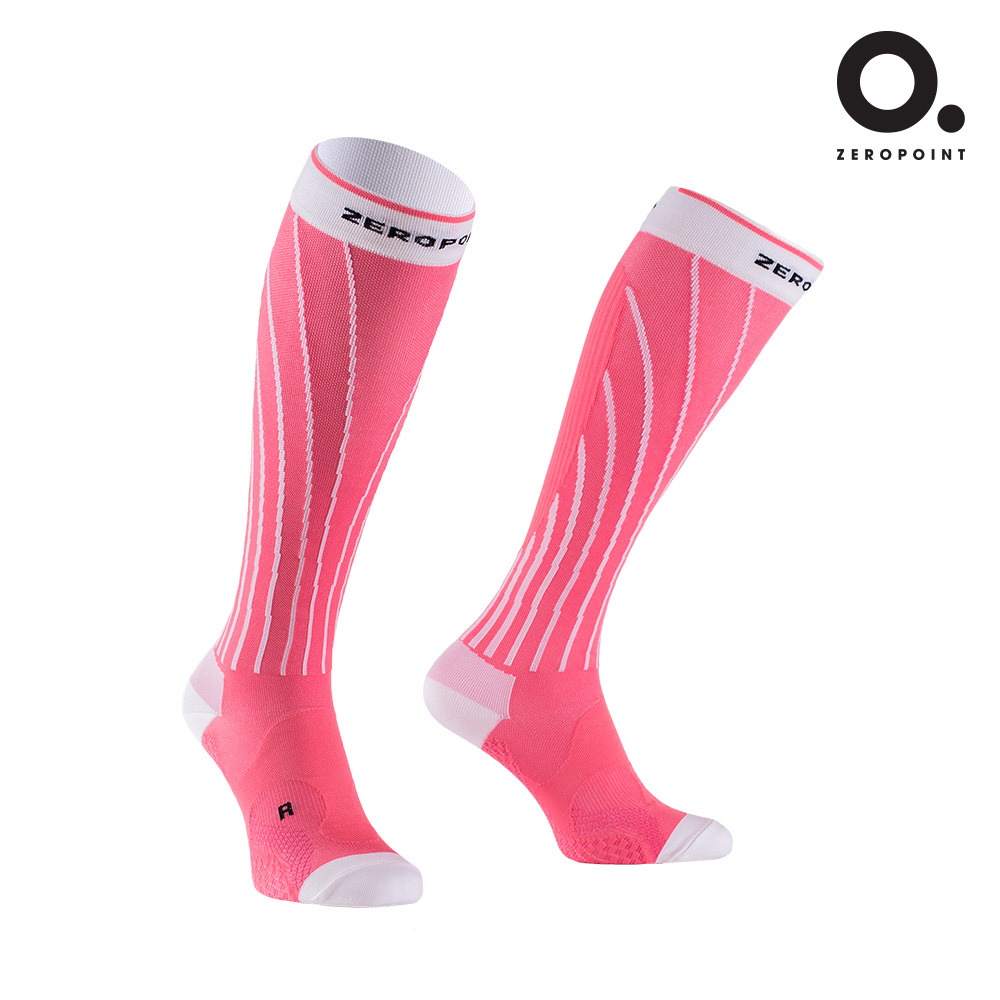 Zeropoint Pro Racing Socks 제로포인트 압박 양말 프로레이싱 삭 Pink... 소다 (기능성 훈련 스포츠 컴프레션 발목 보호대)  : 제로포인트