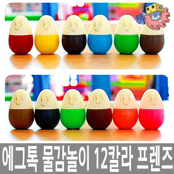 에그톡 프랜즈 12색 크레파스 : 조이팩토리-