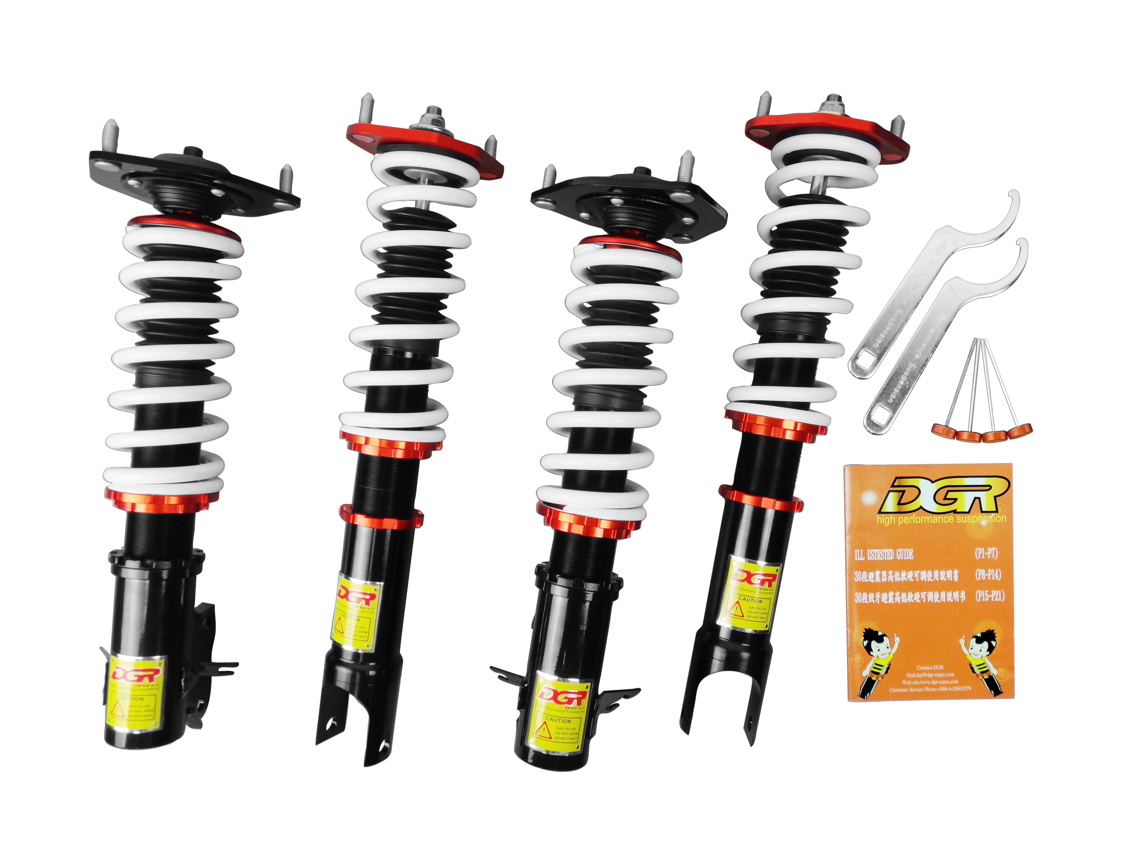DGR 96-01 Mitsubishi LANCER EVOLUTION 4-6 (CN9A,CP9A) COILOVER (디지알 96-01 미쓰비시 란에보 4-6  코일오버 서스펜션) : Red9ine... 