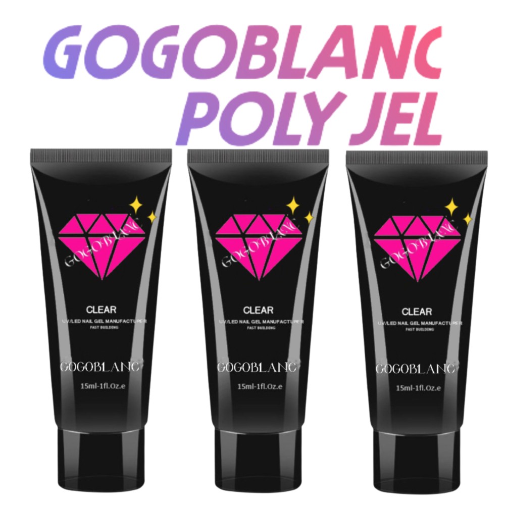 네일연장 폴리젤 아크릴젤 대용량 60ml 단품 셀프네일 : 고고블랑
