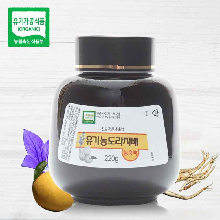 내추럴참푸드 유기농 도라지배 농축액 약 220g : 알파솔루션