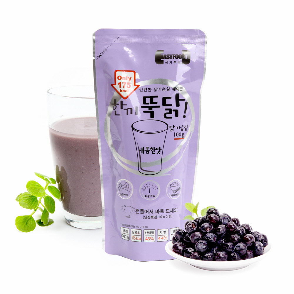 이지푸드 한끼뚝닭 닭가슴살 쉐이크 새콤한맛 30팩 식사대용 한끼 : 더베네푸드