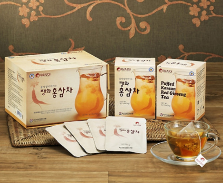 맛있는 건강한 홍삼차 금산 인삼 팽화 마일드 금흑 건강 인삼선물세트 10포 : 홍직구