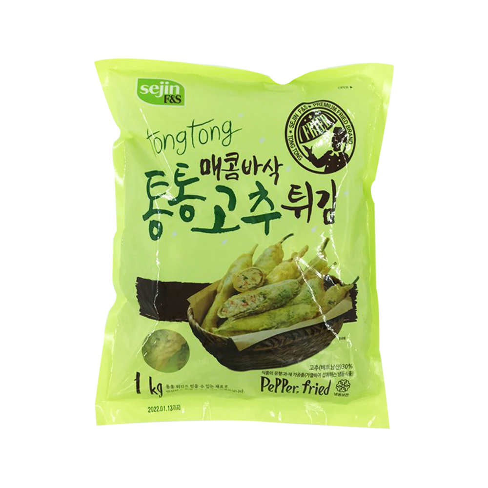 세진에프엔에스 매콤바삭통통고추튀김 1kg : 안주상회