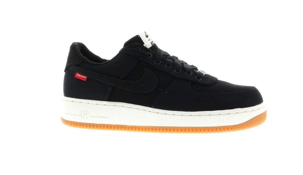 나이키 슈프림 포스1 Nike Air Force 1 Low Supreme Black : HEBRON2