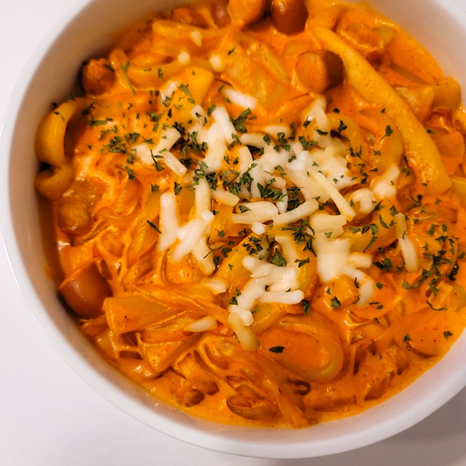 [따봉떡볶이] (리뉴얼) 로제덕후 재구매율 높은 꾸덕 로제떡볶이 밀키트 2-3인분 : 따봉떡볶이
