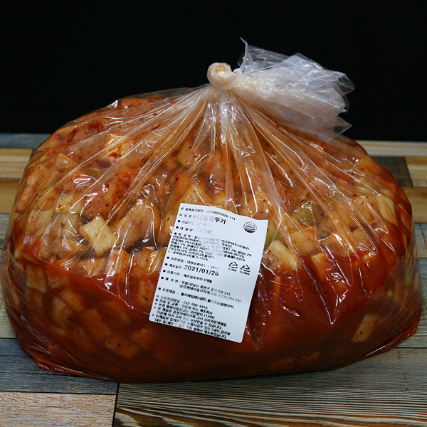 나길 깍두기 5 kg 종이 -  HACCP 깔끔, 시원한맛 / 가정,업소용 무김치 : 나길푸드