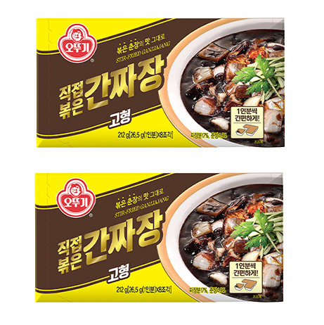 오뚜기 간 짜장 직접볶은 고형 고체 자장 어린이 반찬 : 우주 팩토리