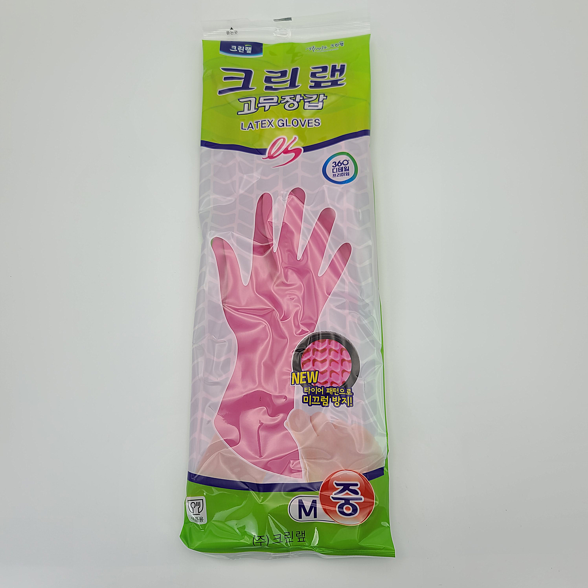크린랩 ES 고무장갑 / 사이즈별 5매 패키지 : 크린포장