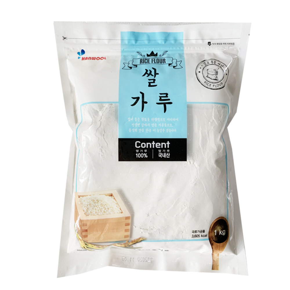 쌀가루 1kg 국내산 100% 한울식품 건식 : 미채움푸드