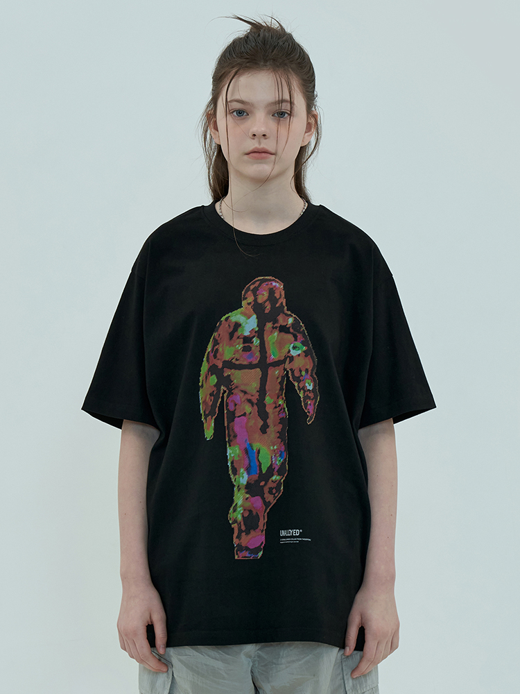 [어널로이드] INFRARED RAY T SHIRT / 인프레이드 레이 티셔츠 / 블랙 : UNALLOYED