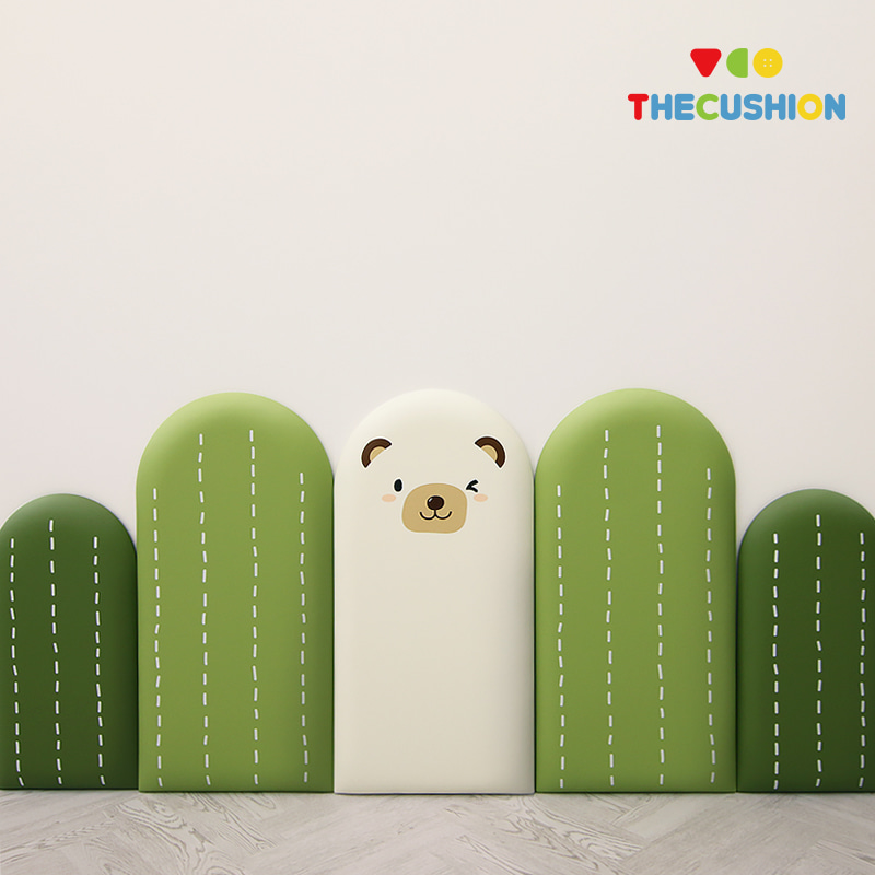 선인장 30x60cm 벽쿠션 벽매트 : 더쿠션