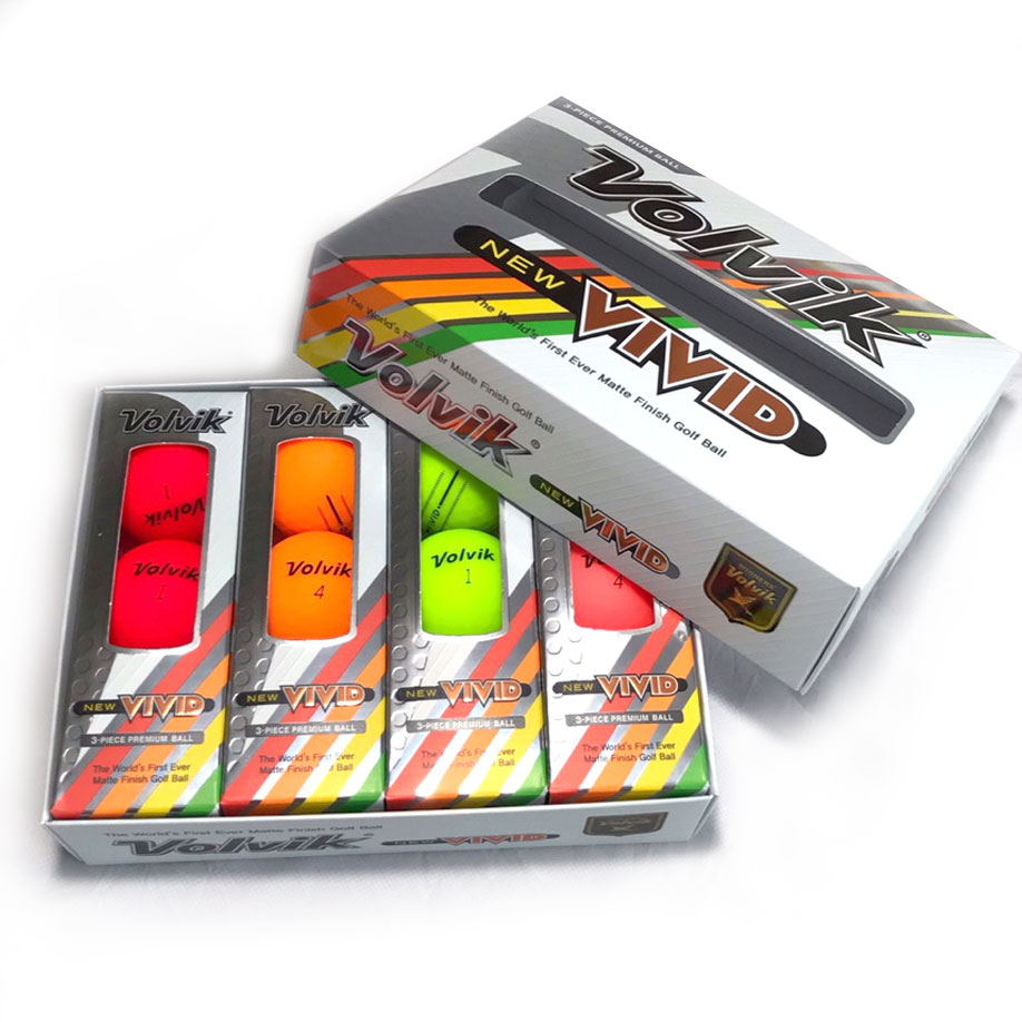 볼빅 컬러볼  VIVID 3피스12알 4색 칼라 골프공 : Golf Style
