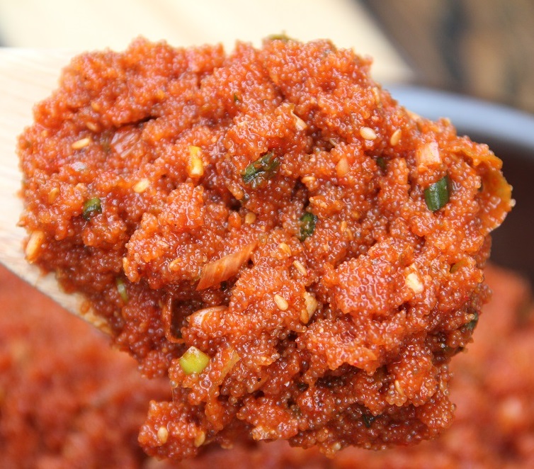 날치알 ( 매콤하게 땡기는 매운맛과 감칠맛 = 날치알젓갈 ) 500g : 해물꽃돈