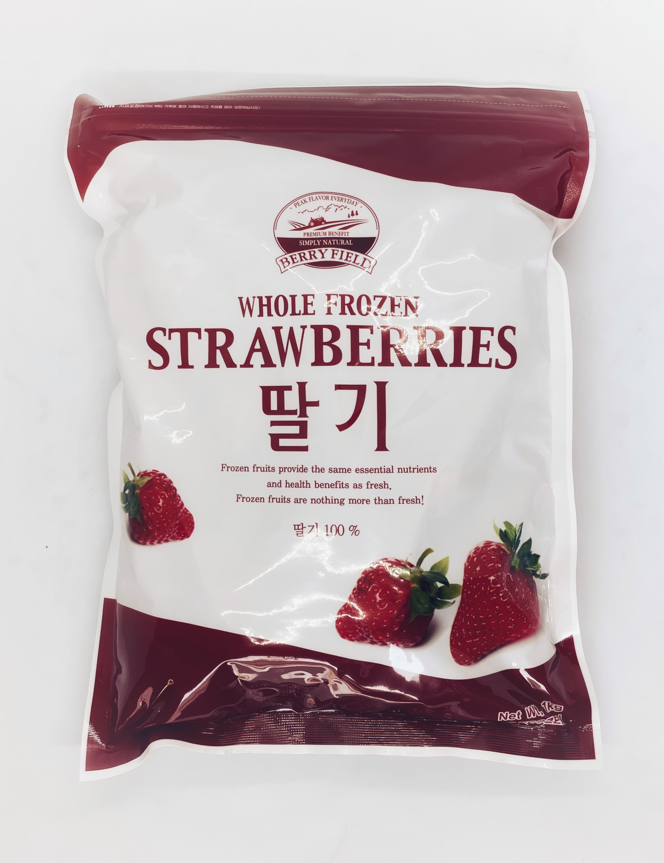 베리필드 국내산 냉동 딸기 1kg 이룸푸드 아이스박스포함 : 위캔푸드
