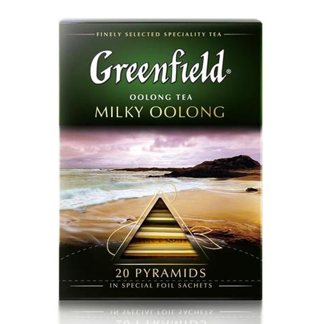 무료배송 - GREENFIELD 그린필드 8팩 피라미드 티백 밀키 우롱 : 모스크바 티타임