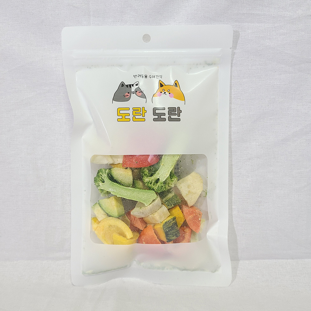 도란도란 강아지 고양이 야채 동결건조간식 베지칩스 : 복이네하우스