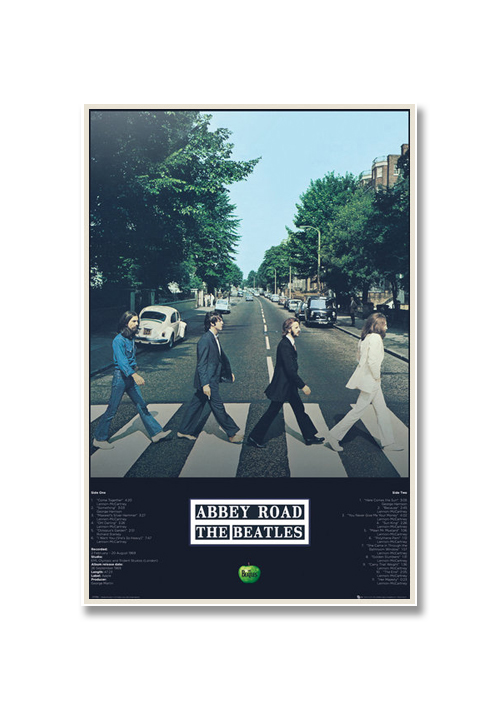 빈티지 포스터 비틀즈 THE BEATLES Abbey Road Tracks 음악포스터 : 화목한DAY