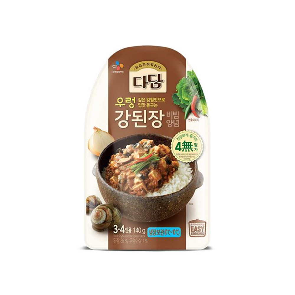 다담 우렁강된장 비빔 양념 140g : 오셈푸드