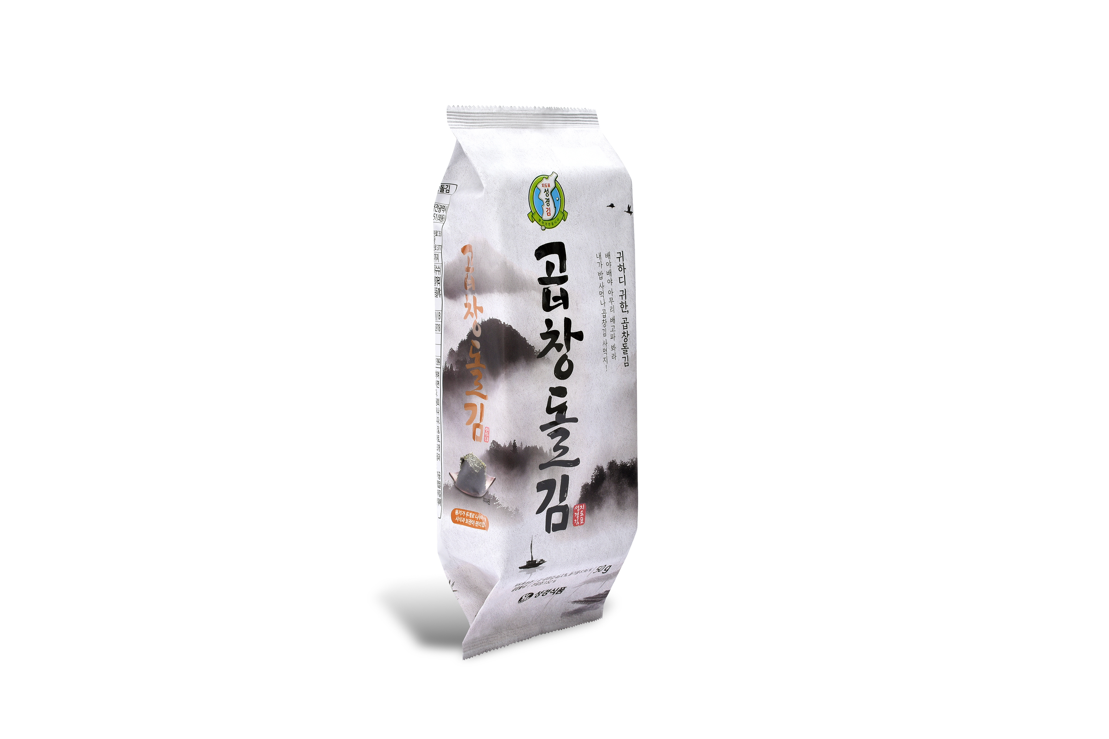 [성경김본사] 프리미엄 곱창돌김 도시락김(60매) 50g, 1개 : 주식회사 성경식품