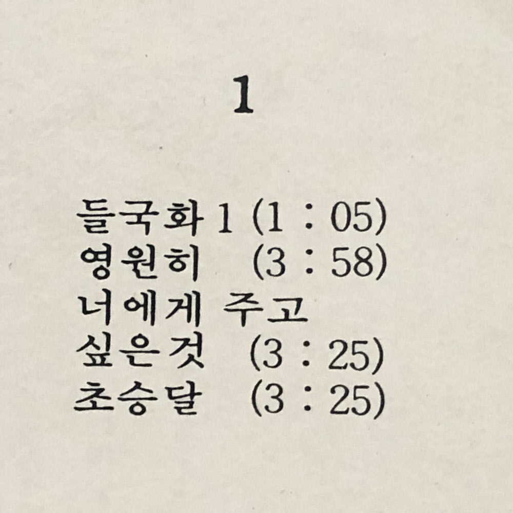 이상은 더딘하루 lp 1889 : vintage record