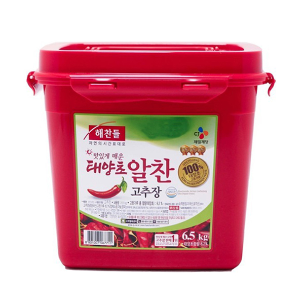 해찬들 맛있게 매운 태양초 알찬 고추장 6.5kg : SF푸드몰