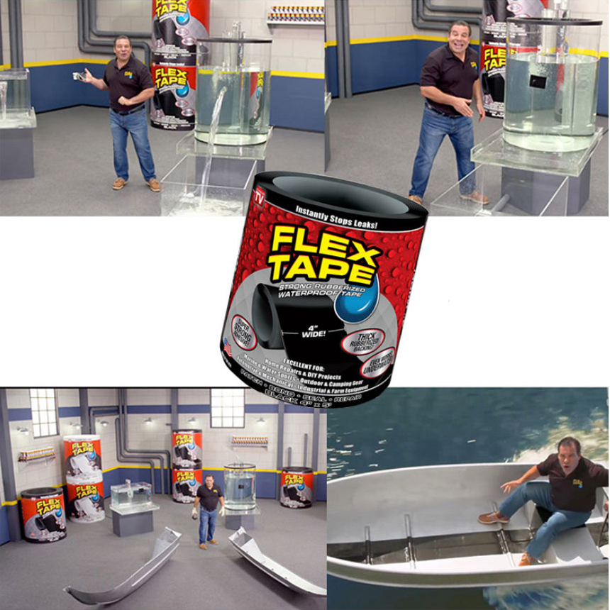 플렉스 테이프 FLEX TAPE 초강력 욕실 화장실 배관 누수 방지 방수 테이프 소형 : 굿세라
