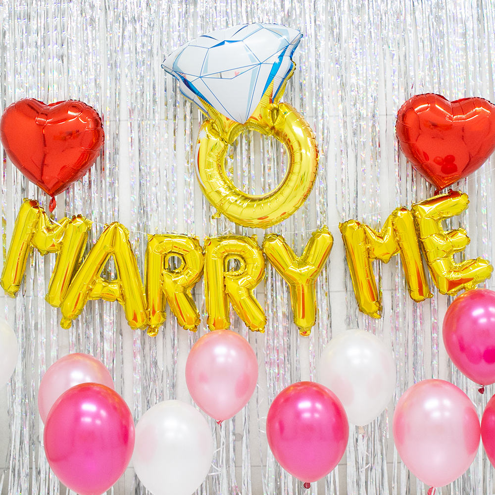 [프로포즈이벤트] marry me + 파티커튼 세트 : 파티파니