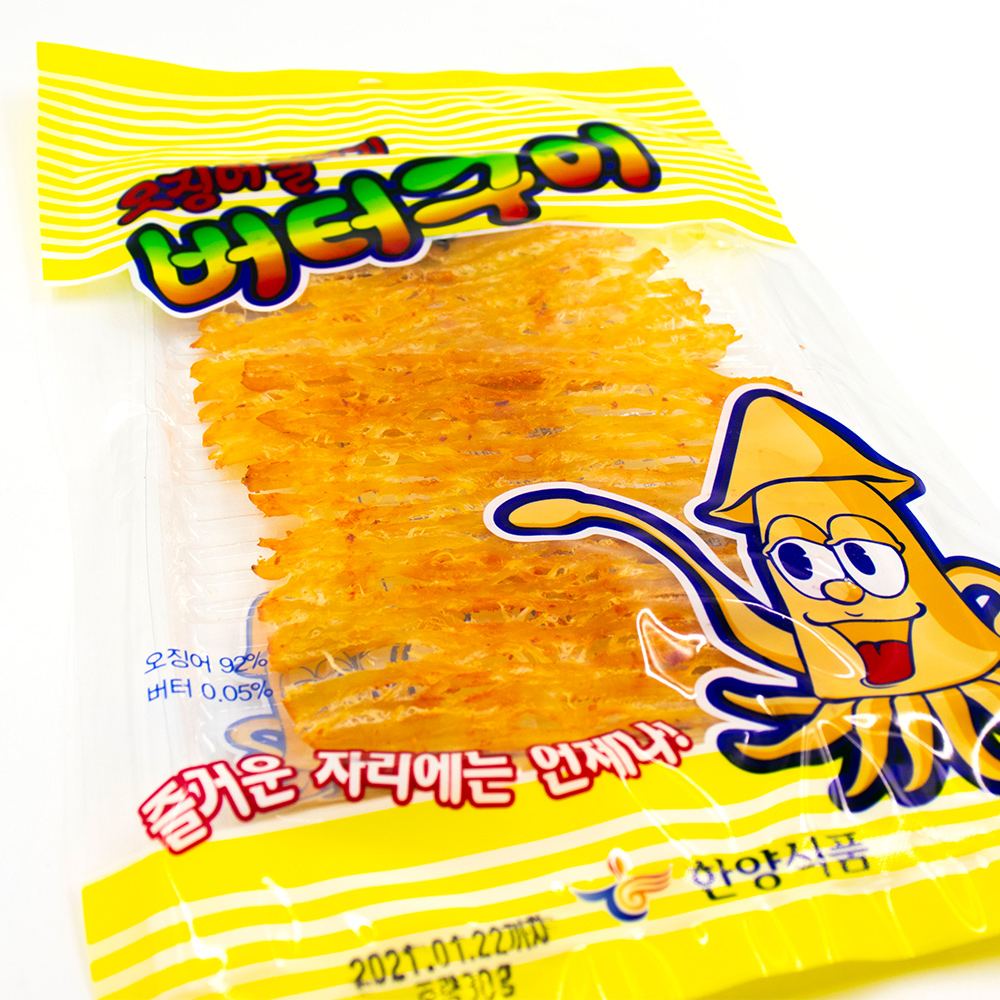 한양 오징어 불고기 버터구이 (30gX100EA) 1Box : 큰손-BIGHAND