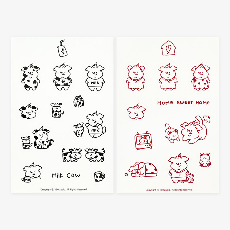 150스튜디오 스티커 2종 : 프롭프롬 PropsFrom