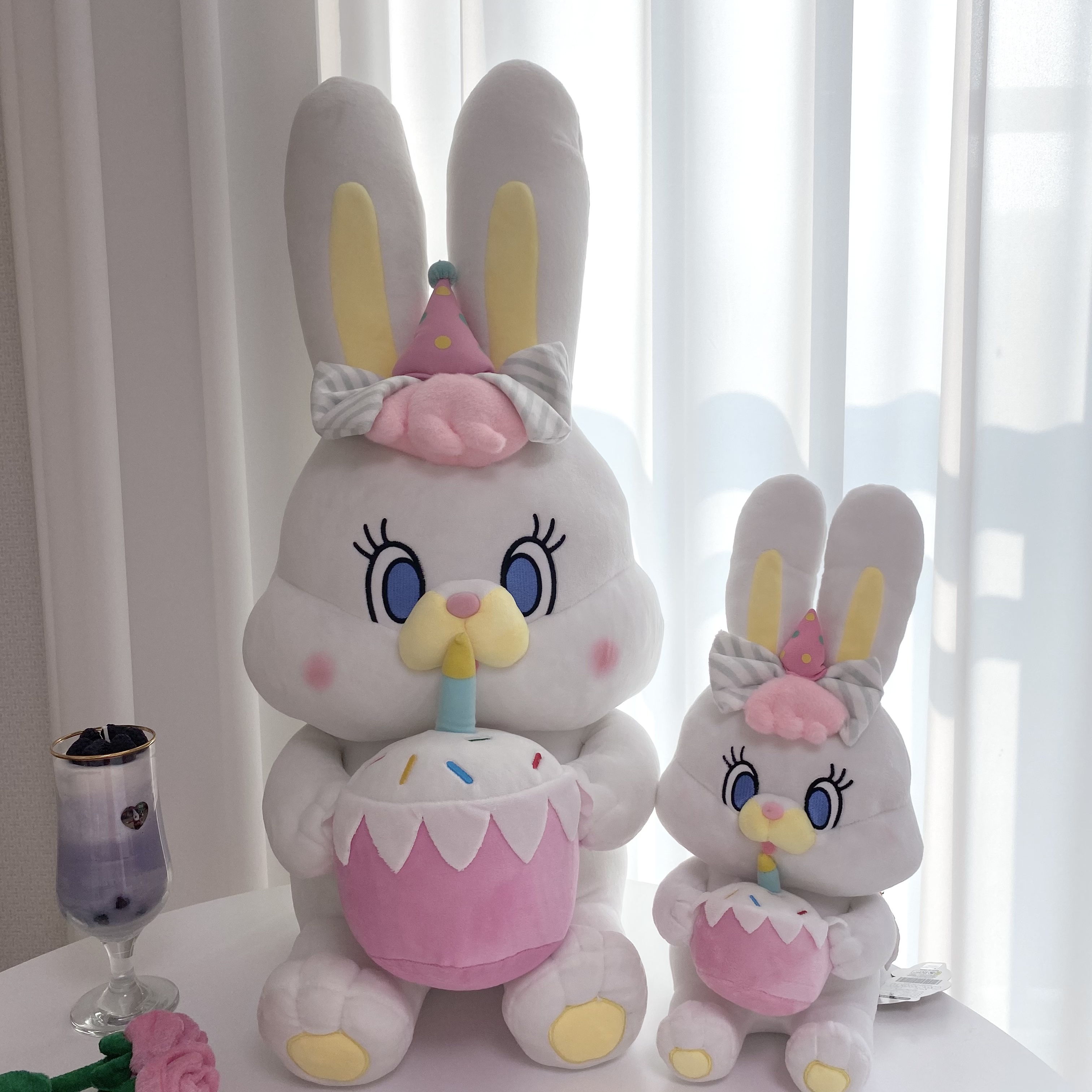 리코 인형 대형 67cm 생일 선물 케이크 토끼 인형 케이크샵 카페소품 : 잿빛토끼