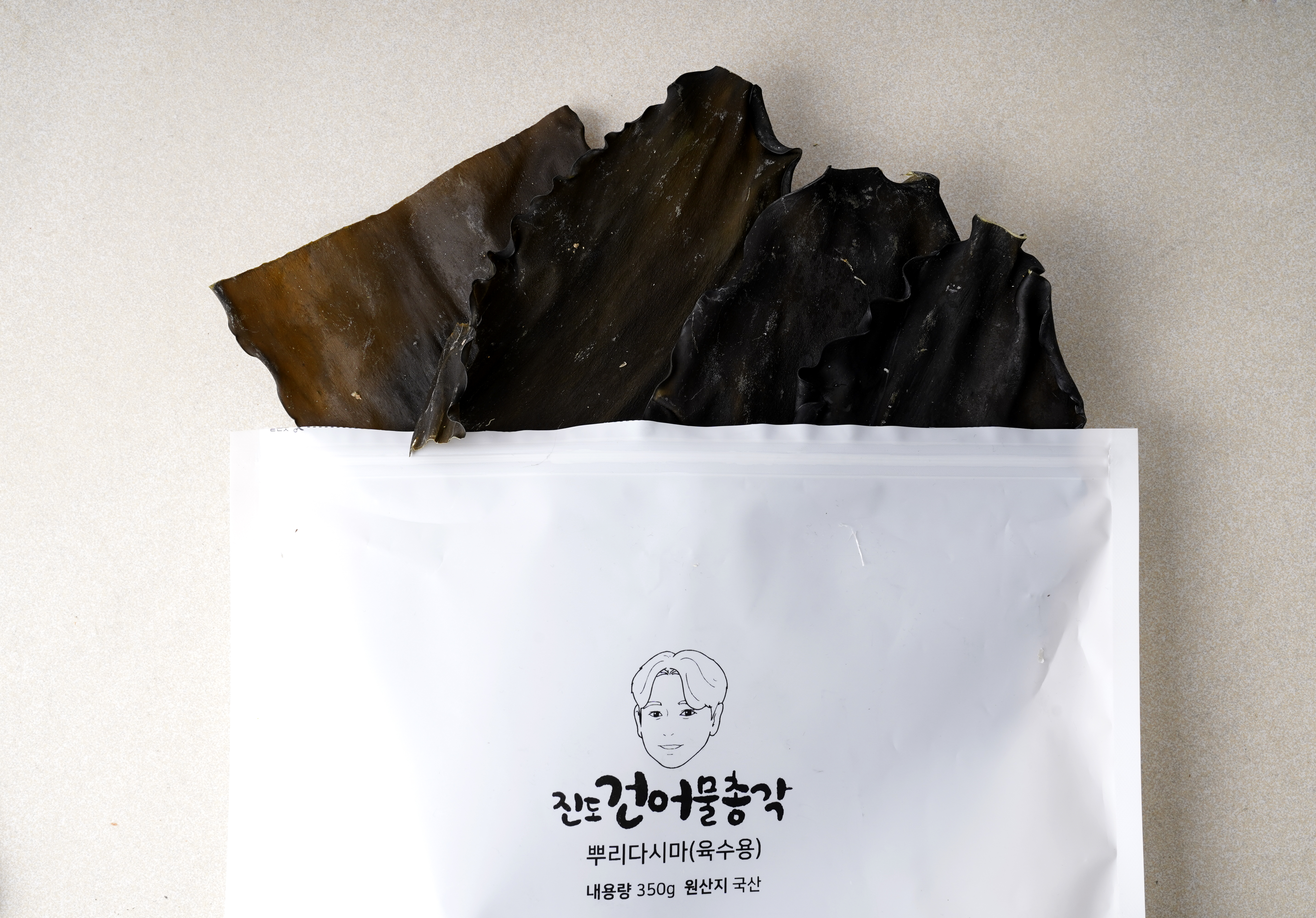뿌리다시마 (250g)건다시마 국물용 육수용 곱창김 조미김 햇김 물김 신안 : 진도건어물총각