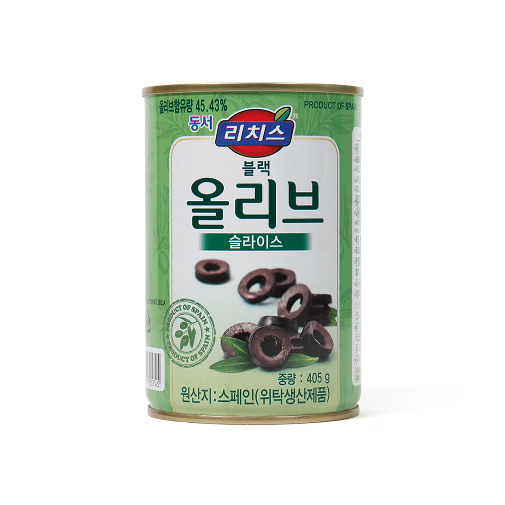 동서 리치스 블랙올리브 슬라이스 405g : 우주식품디씨오피