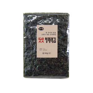 해농 옛맛 청재래김 110g(50매) 무조미 구운김 : 주식회사 해농
