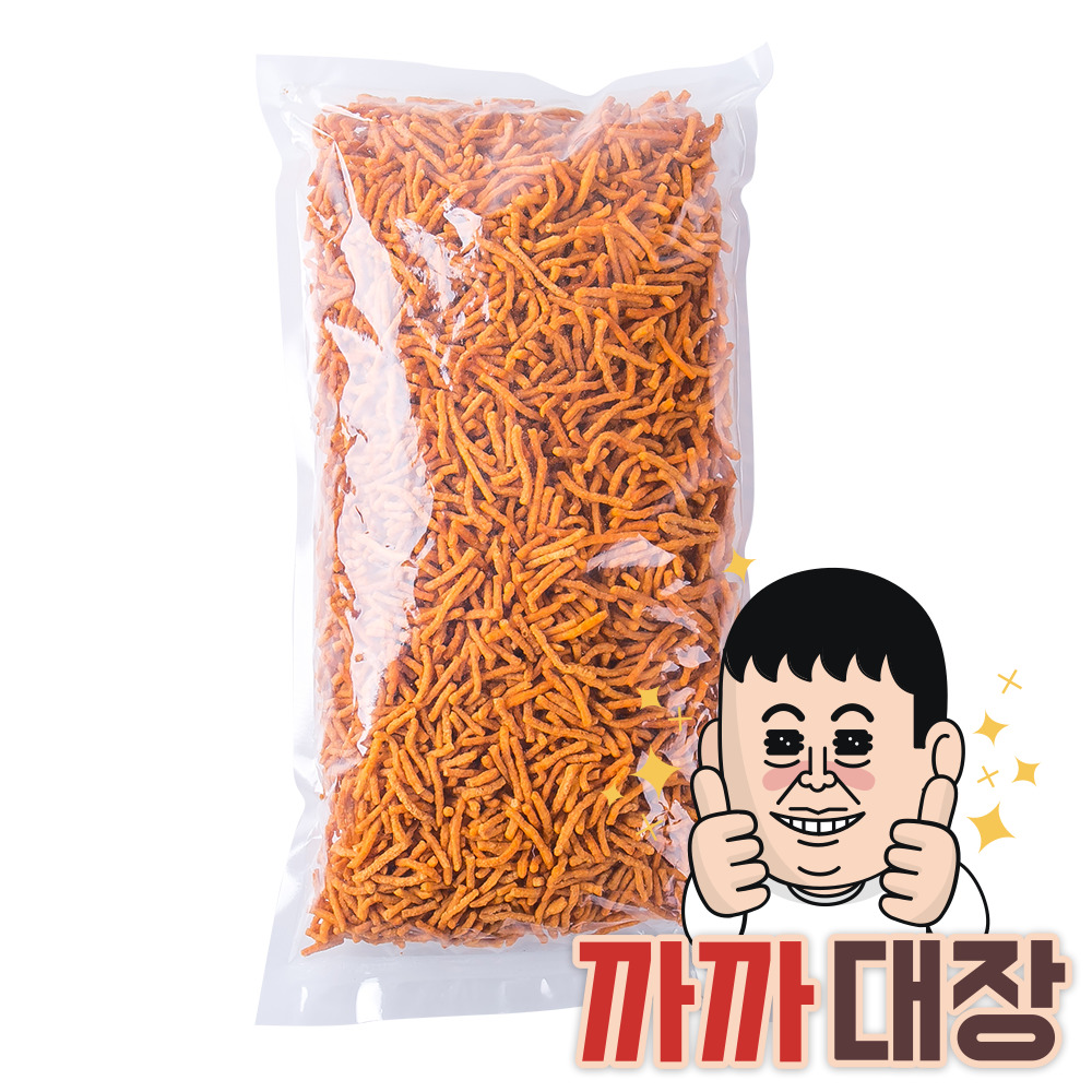 조은식품 라면땅 1kg 대용량 옛날 추억의 주전부리 과자 스낵 문방구 인간사료 불량식품 : 까까대장