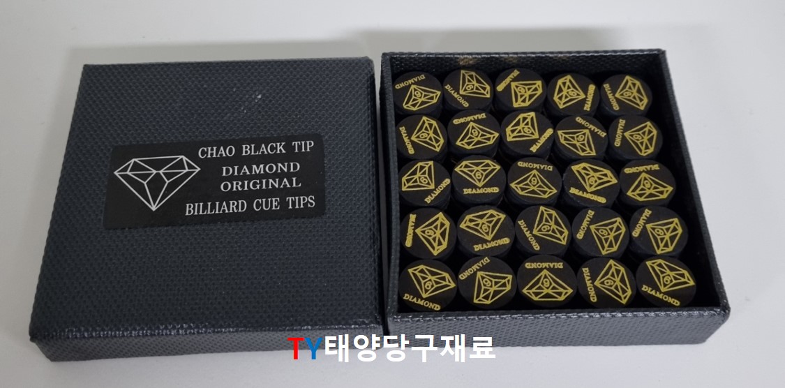 블랙다이아몬드팁 6겹팁 당구장팁 : 태양당구재료