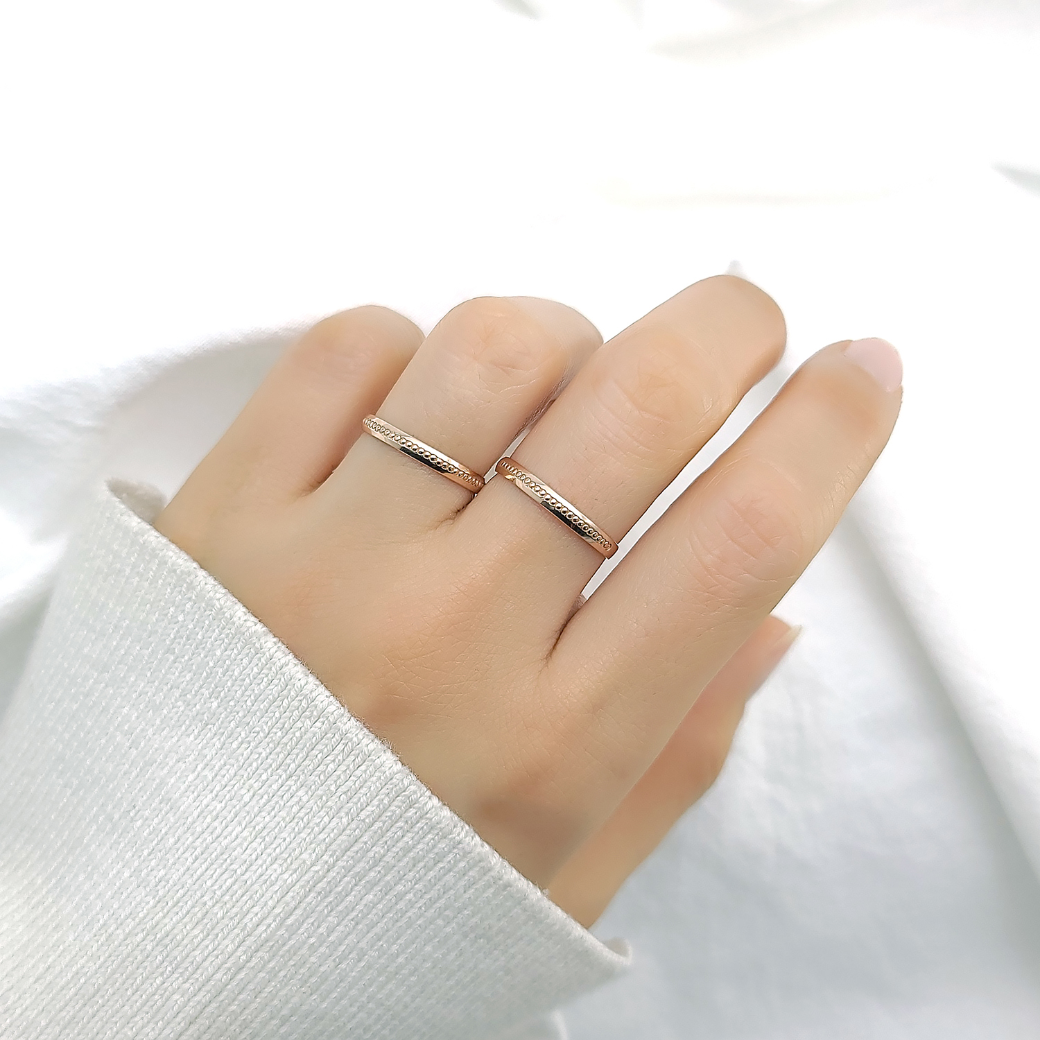 14K 18K 싱글링 볼 얇은 20대 대학생 커플링 : 디어링 DearRing