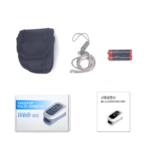 [구딩] 웰스 산소포화도 맥박 측정기 핑거형 SPO2 옥시미터 YK-82C CE인증 : 구딩 GOODing