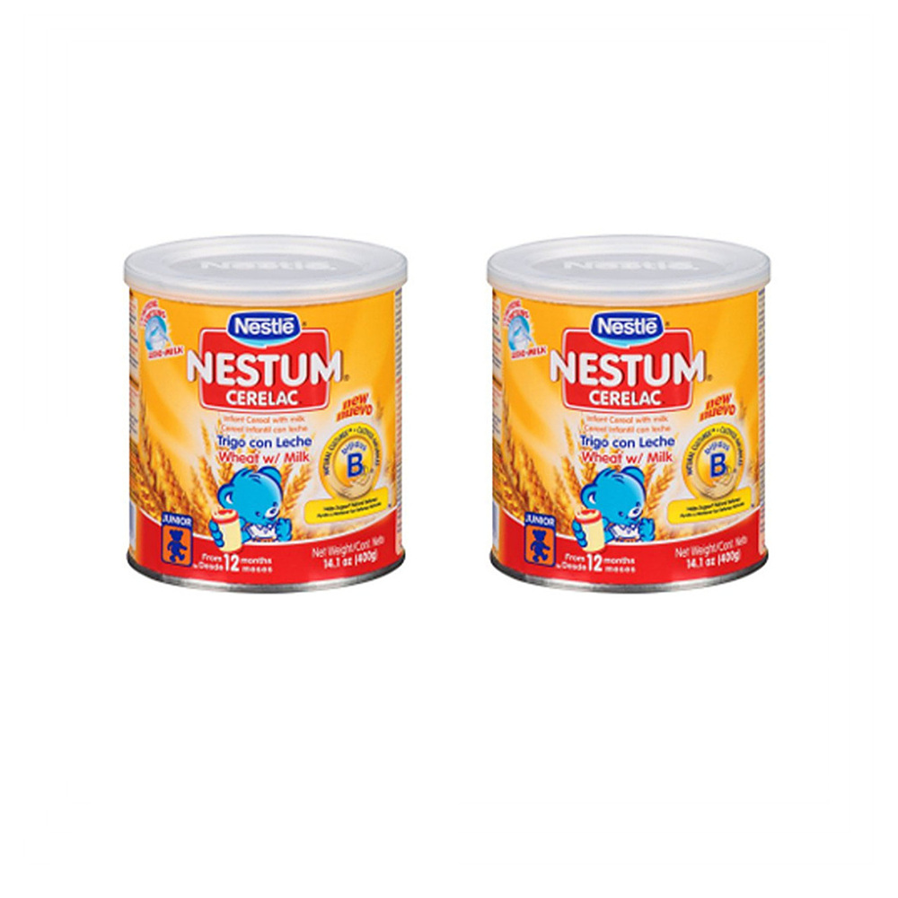 Nestle Nestum Cerelac Wheat Infant Cereal with Milk 네슬레 네스툼 세레락 곡물 밀크 이유식 400g 2팩 : SS shop