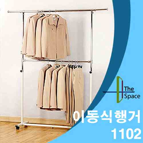 국산 매장용 이동식 1단 2단 행거 대형 스탠드 시스템 미니 일자 바퀴 옷걸이 : 지와이스토리