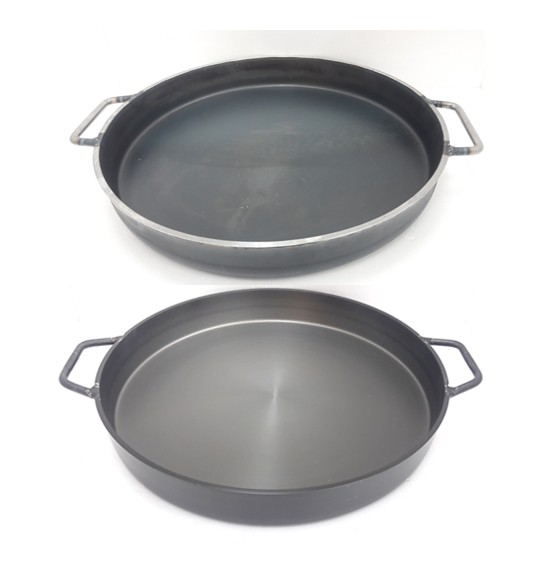 무쇠 닭갈비철판 경질 닭갈비판 철판요리 원형철판 6T 400mm : 신기종합주방