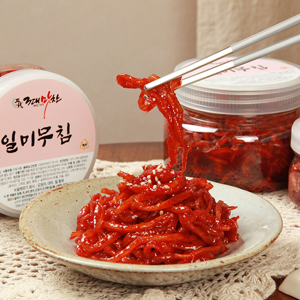 3대맛찬 집반찬 일미 진미채 무침 반찬 400g 1kg : 3대맛찬